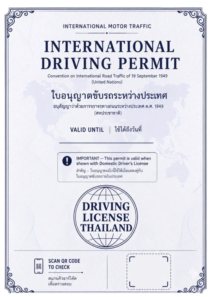 driving license thailand