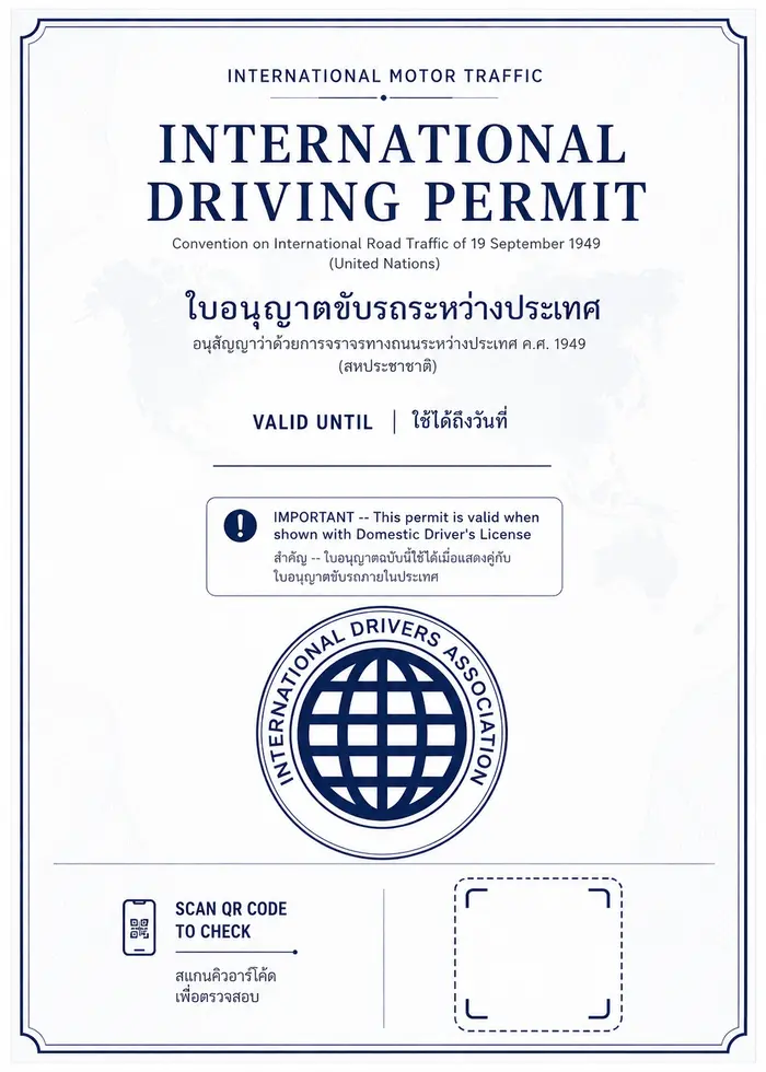 thai driving licence